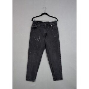 Vintage Levis Jeans Womens 13 High Rise Relaxed Tapered Charcoal Denim USA